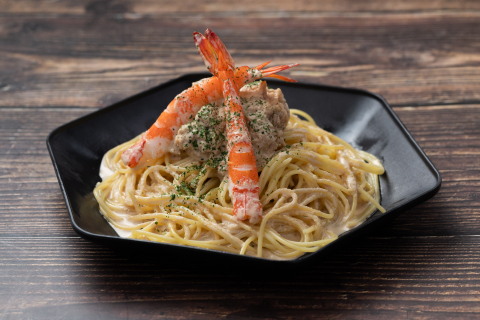 エビとツナのパスタ写真